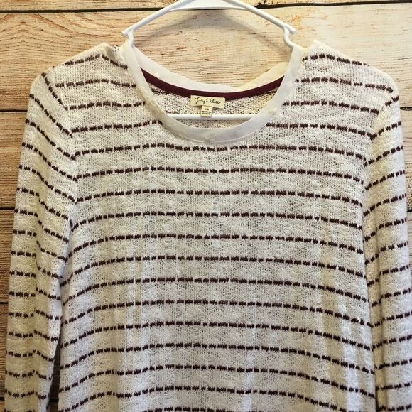 LILY WHITE KNIT TOP WITH DOUBLE RUFFLE HEM - Picture 4 of 7